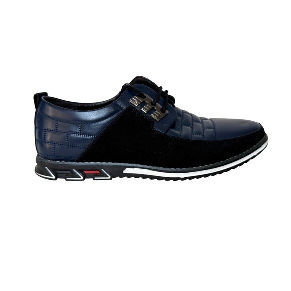 Gatsby Oxford Derby Shoes Size 8.5 Navy Blue Business Casual Shoes Retro Hipster